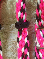 Knotted barrel racing reins